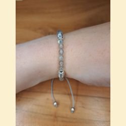 Bracelet "minéral fin" labradorite