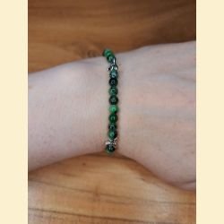 Bracelet "minéral fin" en rubis zoiste