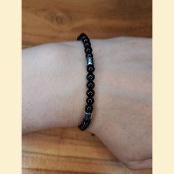 Bracelet "minéral fin" en œil de faucon