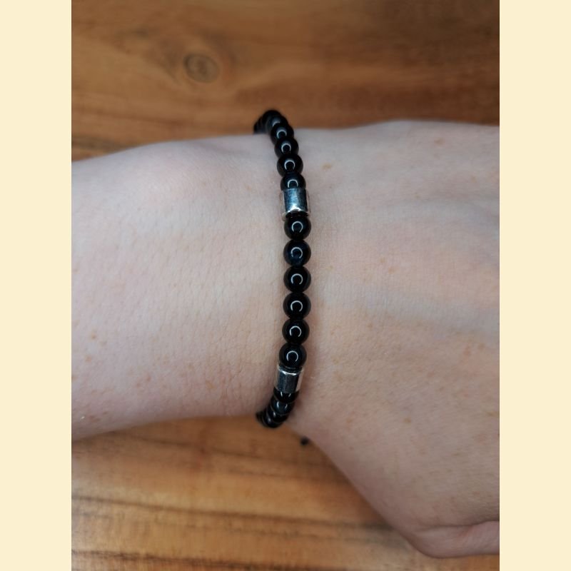 Bracelet "minéral fin" en œil de faucon Bracelet "minéral fin" en œil de faucon