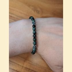 Bracelet "minéral fin" en jaspe kambaba