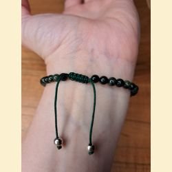 Bracelet "minéral fin" en jaspe kambaba