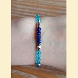 Bracelet "minéral et cristal" lapis lazuli