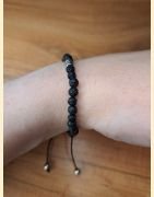 Bracelet "minéral fin" en pierre de lave
