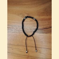 Bracelet "minéral fin" en pierre de lave