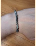 Bracelet "minéral fin" en larvikite