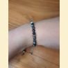 Bracelet "minéral fin" en larvikite