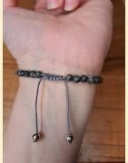 Bracelet "minéral fin" en larvikite