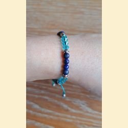 Bracelet "minéral et cristal" lapis lazuli