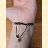 Bracelet "minéral fin" en agate fossile