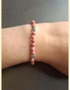 Bracelet "minéral fin" rhodonite