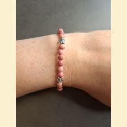 Bracelet "minéral fin" rhodonite