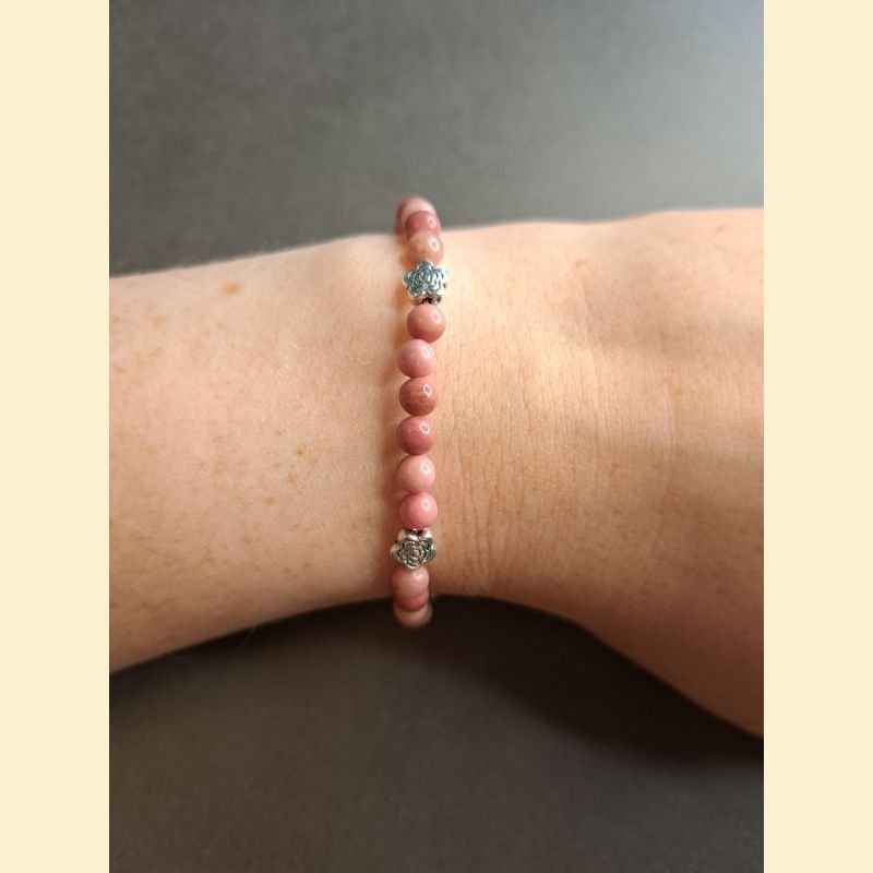 Bracelet "minéral fin" rhodonite Bracelet "minéral fin" rhodonite