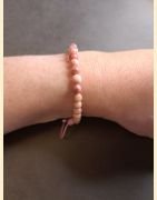 Bracelet "minéral fin" rhodonite