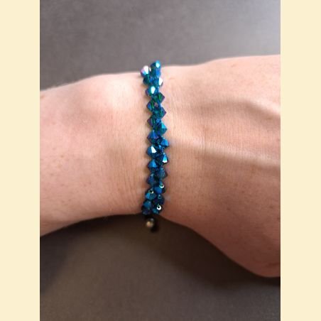 Bracelet en macramé et Swarovski