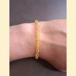 Bracelet "minéral et cristal" citrine