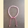 Bracelet "minéral et cristal" quartz rose