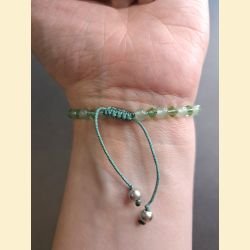 Bracelet "minéral et cristal" aventurine verte