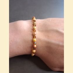 Bracelet "minéral et cristal" agate crazy lace
