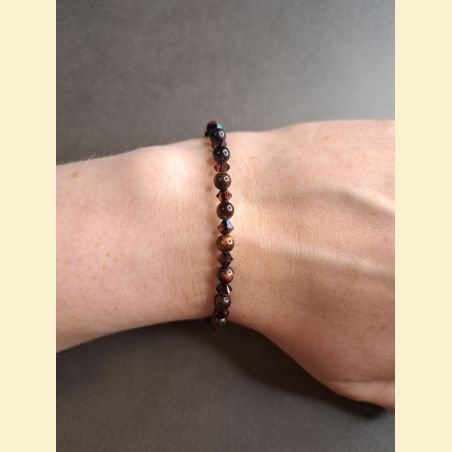 Bracelet "minéral et cristal" œil de taureau