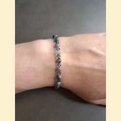 Bracelet "minéral et cristal" larvikite