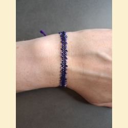 Bracelet "abyssia" mauve