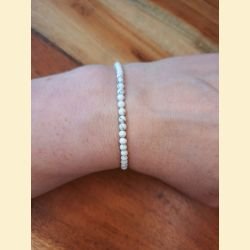 Bracelet "minéral étincelant" howlite