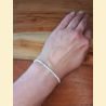 Bracelet "minéral étincelant" howlite