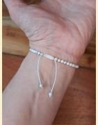 Bracelet "minéral étincelant" howlite