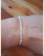 Bracelet "minéral étincelant" pierre de lune