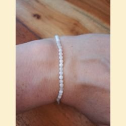 Bracelet "minéral étincelant" pierre de lune