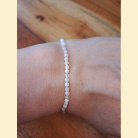 Bracelet "minéral étincelant" pierre de lune