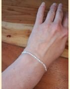 Bracelet "minéral étincelant" pierre de lune