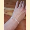 Bracelet "minéral étincelant" pierre de lune