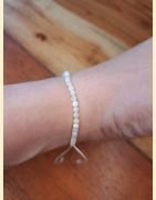 Bracelet "minéral étincelant" pierre de lune