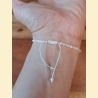 Bracelet "minéral étincelant" pierre de lune