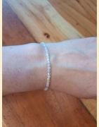 Bracelet "minéral étincelant" morganite
