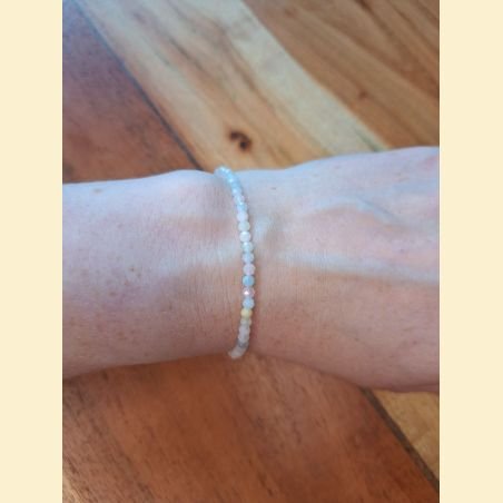 Bracelet "minéral étincelant" morganite