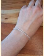 Bracelet "minéral étincelant" morganite