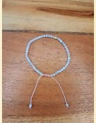 Bracelet "minéral étincelant" morganite