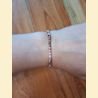 Bracelet "minéral étincelant" rhodonite