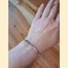 Bracelet "minéral étincelant" rhodonite