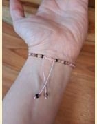 Bracelet "minéral étincelant" rhodonite