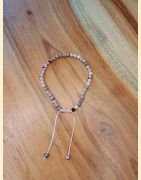Bracelet "minéral étincelant" rhodonite