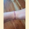 Bracelet "minéral étincelant" tourmaline rose