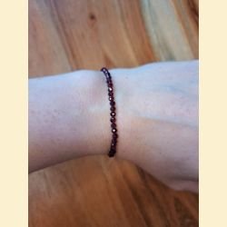 Bracelet "minéral étincelant" grenat