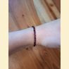 Bracelet "minéral étincelant" grenat
