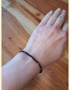 Bracelet "minéral étincelant" grenat