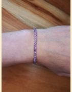 Bracelet "minéral étincelant" améthyste