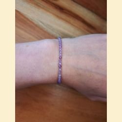 Bracelet "minéral étincelant" améthyste